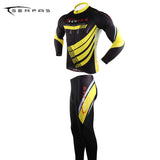 SERFAS Top Of The Rock Black & Yellow Stylish Cycling Set With Extra Quick-Dry Fabric