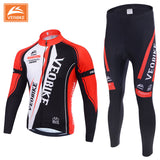 VEOBIKE Long Sleeved Thermal Cycling Set