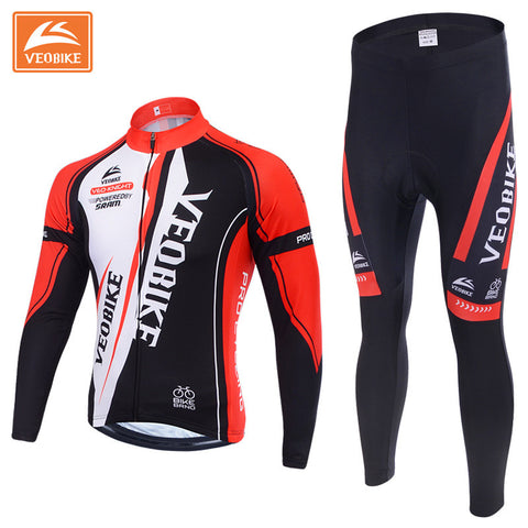 VEOBIKE Long Sleeved Thermal Cycling Set