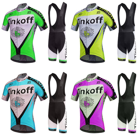 TINKOFF 2017 Super Breathable Cycling Set With Crotch Level Gel Pad For Increased Comfort & Protection