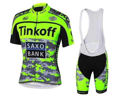 TINKOFF 2017 Super Breathable Cycling Set With Crotch Level Gel Pad For Increased Comfort & Protection
