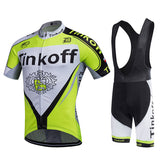 TINKOFF 2017 Super Breathable Cycling Set With Crotch Level Gel Pad For Increased Comfort & Protection
