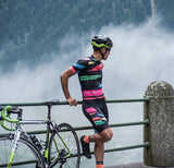 SPEXCEL Flashy Colors 80s Style Men Quick Dry Cycling Jersey & Shorts.