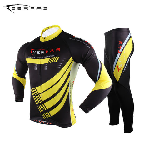 SERFAS Top Of The Rock Black & Yellow Stylish Cycling Set With Extra Quick-Dry Fabric